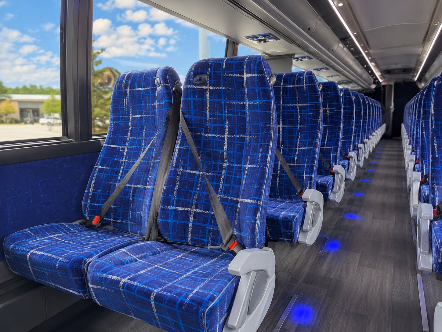charter bus shuttles between newton and hanscom air force base