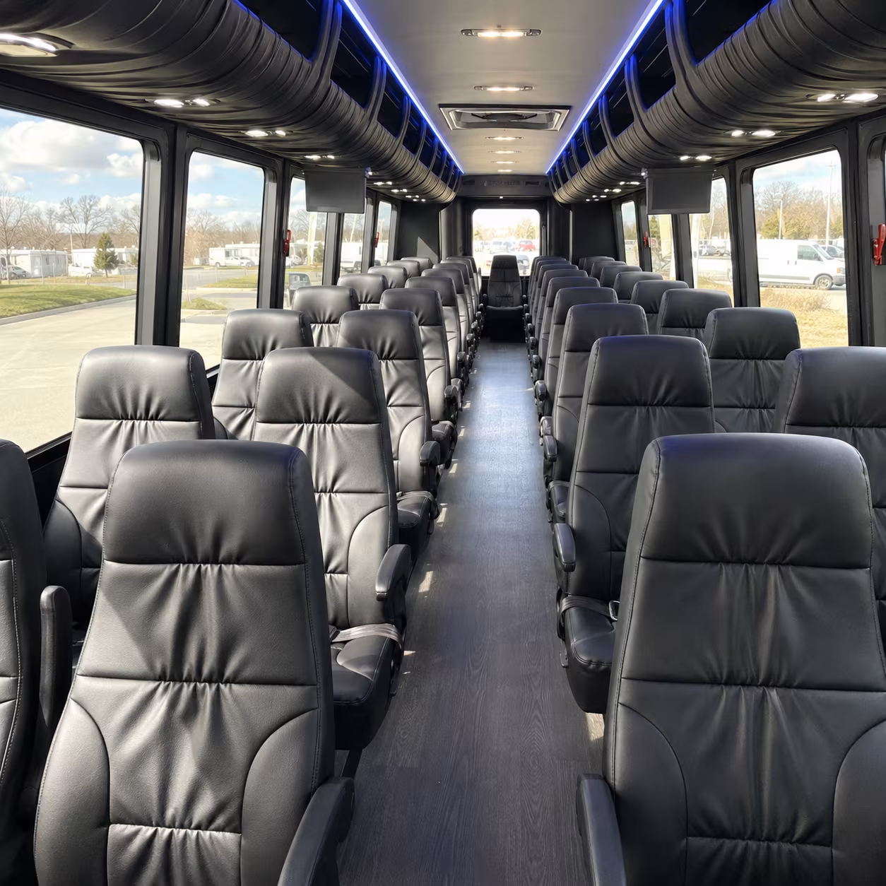 newton airport transportation onboard seating